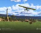 Jurassic World in Microsofts Flight Simulator 2024 (Afbeeldingsbron: Microsoft)