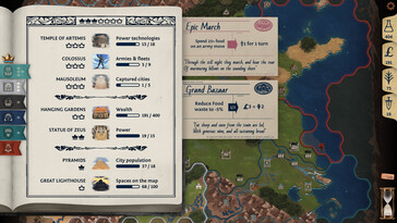 Afbeelding: Een screenshot van de gameplay uit Ozymandias: Bronze Age Empire Sim.