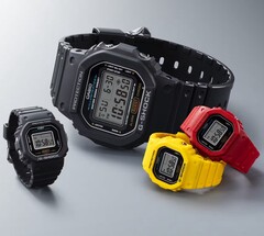 De G-Shock Nano vergeleken met de gewone DW-5600 (Afbeelding bron: Casio)
