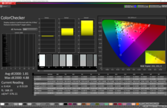 CalMAN - Kleurnauwkeurigheid: ColorChecker kleurentest