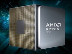 Artistieke render van AMD Ryzen Pro desktop CPU. (Afbeeldingsbron: AMD)