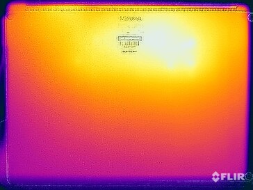 Stresstest bij oppervlaktetemperatuur (onder)