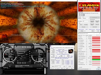 Stress-test met FurMark (PT 100%)