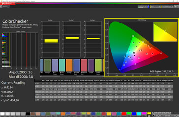 Kleuren (modus: natuurlijk, kleurtemperatuur: aangepast; doelkleurruimte: sRGB)