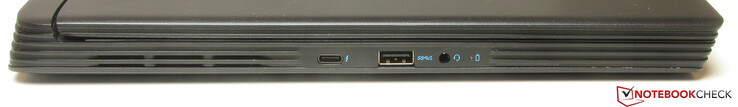Linkerkant: Thunderbolt 3, USB 3.2 Gen 1 (Type-A), audiopoort
