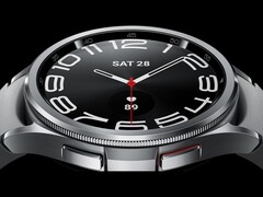 De Galaxy Watch6 Classic (Afgebeeld) heeft een draaiende lunette en een 425 mAh batterij. (Afbeeldingsbron: Samsung)
