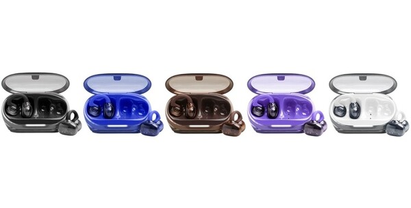 De JBL Soundgear Clips zullen verkrijgbaar zijn in vijf kleuren, die allemaal een doorschijnend ontwerp hebben. (Afbeeldingsbron: JBL)