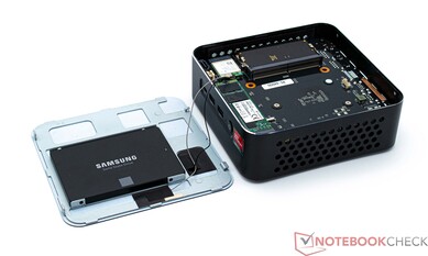 Installatievoorbeeld van een 2,5-inch Samsung SSD