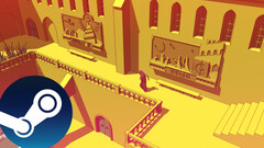 Een screenshot van het spel Chants of Sennaar dat de unieke Moebius-geïnspireerde kunststijl laat zien. (Afbeelding Bron: Steam - Bewerkt)