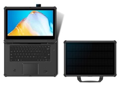 De nieuwste laptop van Oukitel laadt zichzelf op in de zon.