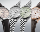 Op de foto, van links naar rechts: Seiko Presage HCC003, HCC001, HCC002 en HCC008.