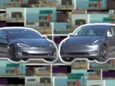 De vergelijking tussen de HW3 Tesla Model S en de HW4 Tesla Model Y liet opzienbarende visuele verschillen zien. (Afbeelding bron: AI DRIVR - bewerkt)