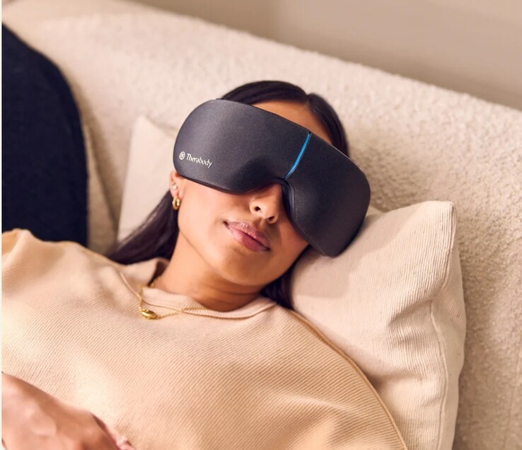 De tweede generatie SmartGoggles is ontworpen voor comfort en rust - combineert vibratie, warmte en hartslaggestuurde compressie voor gepersonaliseerde oogtherapie (Afbeelding bron: Therabody)
