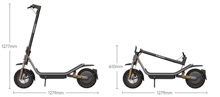 De afmetingen van de Xiaomi Electric Scooter 6 Pro. (Afbeeldingsbron: Xiaomi)