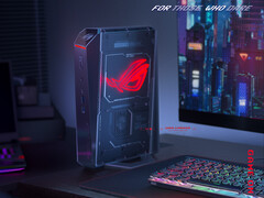De nieuwe ROG NUC combineert Intel Arrow Lake-HX-processors en Nvidia's Blackwell-architectuur met drie ventilatoren. (Afbeeldingsbron: Asus)