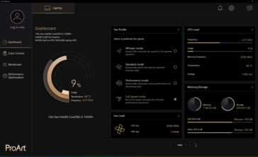 Prestatieprofielen in ProArt Creator Hub