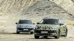 Nieuwe Tiguan prototypes in digitale camo. (Bron: Volkswagen)