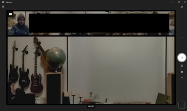 Windows camera-app - donkere afbeelding wordt snel ruisachtig