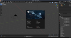 Blender 5 beta opstartweergave. (Afbeeldingsbron: Blender)