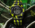 De Casio Frogman GW-8200TPF-1JR "Poison Dart" (afbeelding) tegen een bosachtige achtergrond. (Afbeeldingsbron: Casio Japan)