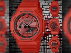 Van links naar rechts (met de klok mee), Casio GA-2100RRB-4A, DW-5600RRB-4, GA-110RRB-4A, en DW-6900RRB-4. (Afbeeldingsbron: @geesgshock op Instagram)