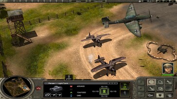 Afbeelding: Een screenshot uit de gameplay van Codename Panzers – Phase One.