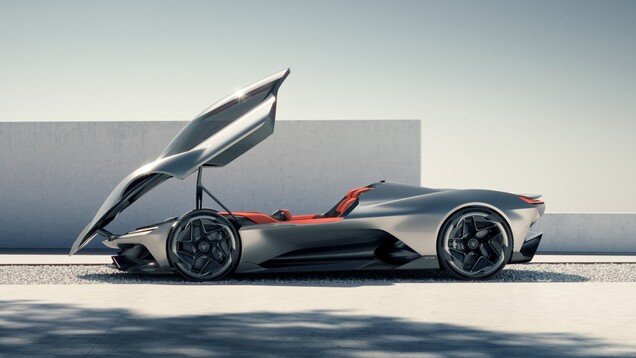 De Corvette CX heeft de naar voren openende kap in de stijl van een straaljager (Afbeelding bron: GM)