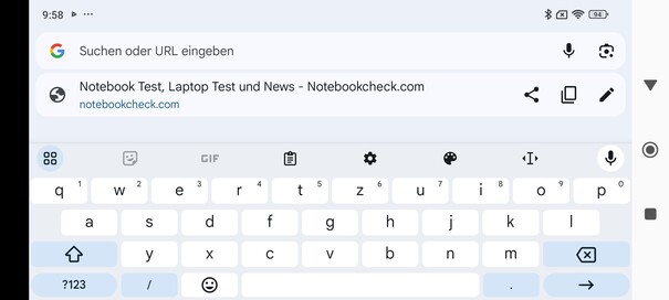 Toetsenbord horizontaal