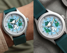 Het Timex-woordmerk is naar beneden en naar links verschoven, waarschijnlijk om ruimte vrij te maken voor de illustratie.
