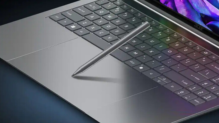 De nieuwe Swift 16 ondersteunt stylusinvoer op het haptische touchpad.