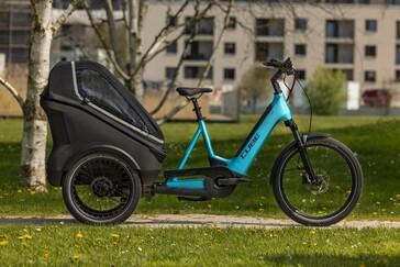 De Cube Trike Family Hybrid en Cargo hebben een kleine wielbasis in vergelijking met andere elektrische bakfietsen. (Beeldbron: Cube)