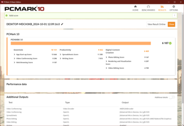 PCMark 10 in batterijmodus