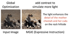 Een voorbeeld van MGIE invoer en uitvoer. (Bron: arXiv)