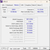 CPU-Z Geheugen