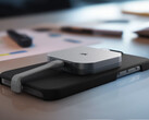 De EX300U begint bij $99,99. Afgebeeld: de draagbare SSD bevestigd op de achterkant van een iPhone. (Afbeelding bron: Corsair)