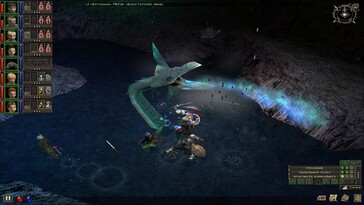 Afgebeeld: Een gameplay screenshot van Dungeon Siege.