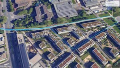 GNSS testroute: keerpunt