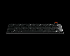 Het toetsenbord is CNC-gefreesd uit één stuk aluminium en is voorzien van een afneembare magnetische draaiknop voor het regelen van het volume en de mediabediening.