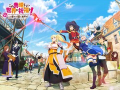 Hoofdafbeelding voor Kadokawa’s aankomende gratis te spelen mobiele RPG „KonoSuba“.