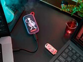 De afgebeelde draagbare SSD „SANDISK Mewtwo“ en USB-C-stick „Mew“ ter ere van het 30-jarig jubileum van Pokémon