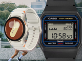 De Galaxy Watch7 werd bijna twee jaar geleden uitgebracht, terwijl de F-B100W veel recenter is. Ze behoren tot totaal verschillende categorieën wearables, maar beide hebben een stappenteller.