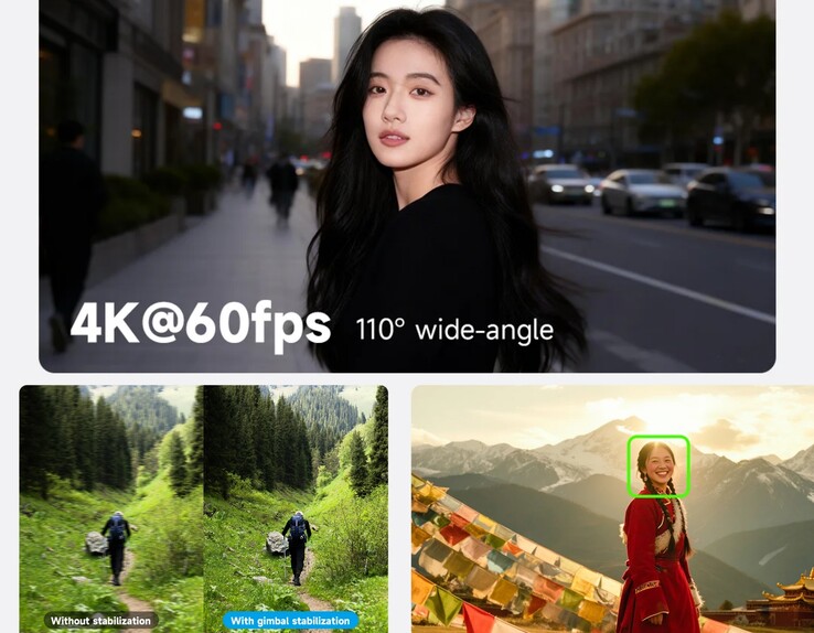 De Feiyu Pocket 4 kan video opnemen tot 4K/60fps.