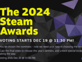 De uitslag van de 2024 Steam Awards is bekend (bron: Valve)