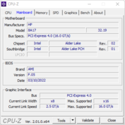 CPU-Z: moederbord