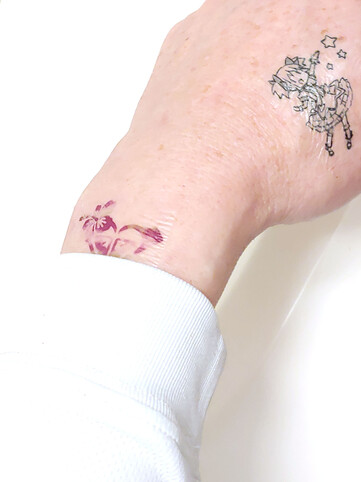 Tatoeages voor het douchen.