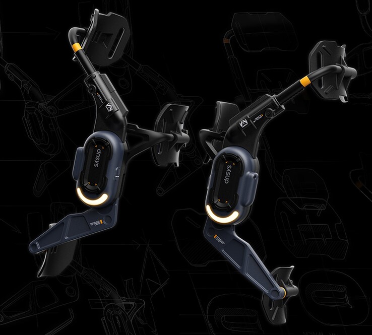 Dnsys Z1 Exoskelet Pro - Death Stranding 2: On the Beach knie-exoskelet. (Afbeelding bron: Dnsys)