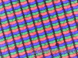 Haarscherpe RGB-subpixels zonder korreligheidsproblemen door de glanzende overlay