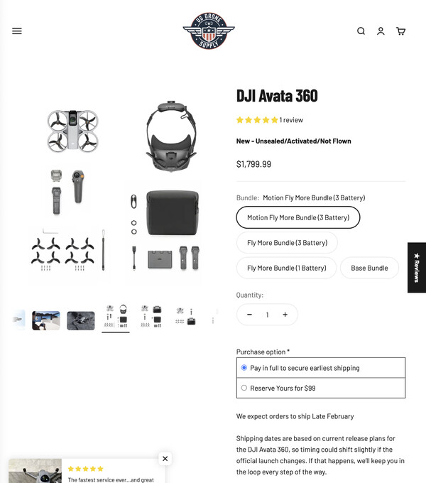 (Afbeeldingsbron: US Drone Supply)