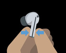 Een officiële tekening van de Galaxy Buds3 Pro. (Afbeeldingsbron: Android Authority)