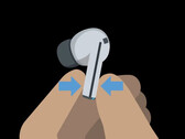 Een officiële tekening van de Galaxy Buds3 Pro. (Afbeeldingsbron: Android Authority)